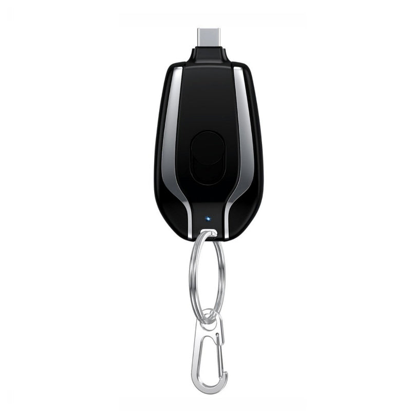 Keychain Emergency Charger With Type-C Fast Charging 1500mAH